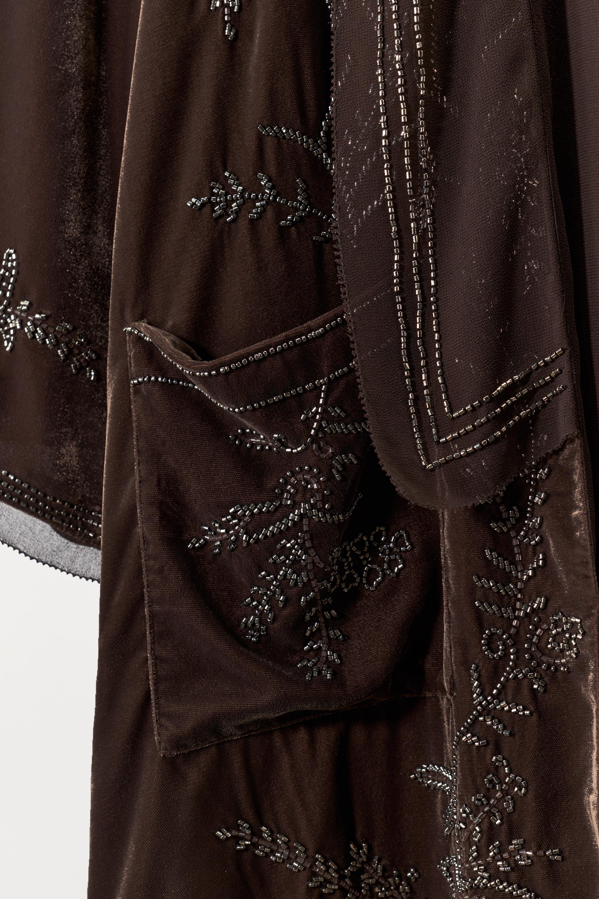 LIMITED EDITION BEADED VELVET KIMONO